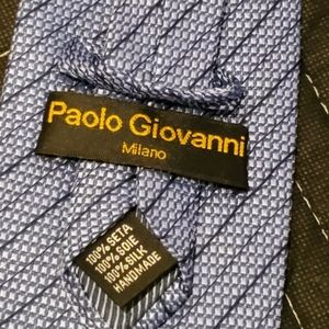 Handmade 100% silk Blue Print Men's Tie